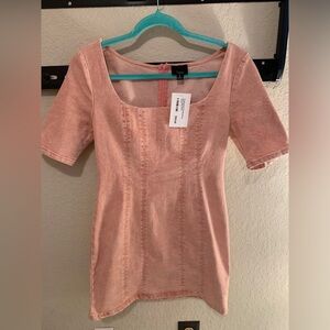 Lumiere Blush Denim Mini Dress